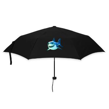 Shark Shark Tiger Shark Gray Shark Sharks Great White Shark - Umbrella (small) - black - Front
