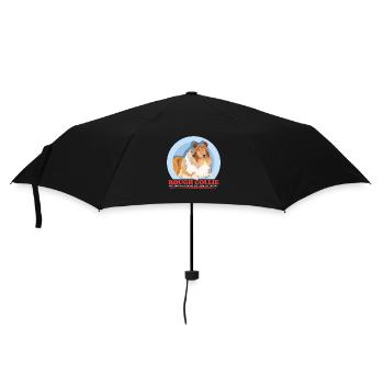 Collie Dogs Longhair Collie Gift - Umbrella (small) - black - Front