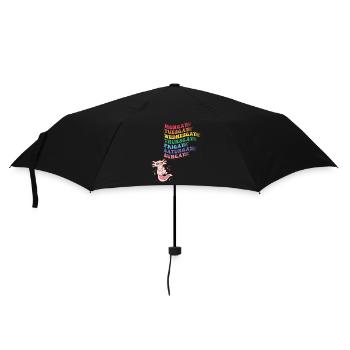 Cute Pride LGBTQ Axolotl - Trau dich, du selbst zu sein - Regenschirm (klein) - Schwarz - Vorne