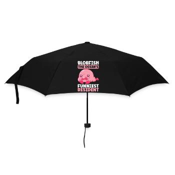 Poisson blob mignon poisson laid - Parapluie standard - noir - Devant