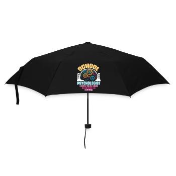 School Psychologist Helping Young Minds Counseling - Umbrella (small) - black - Front
