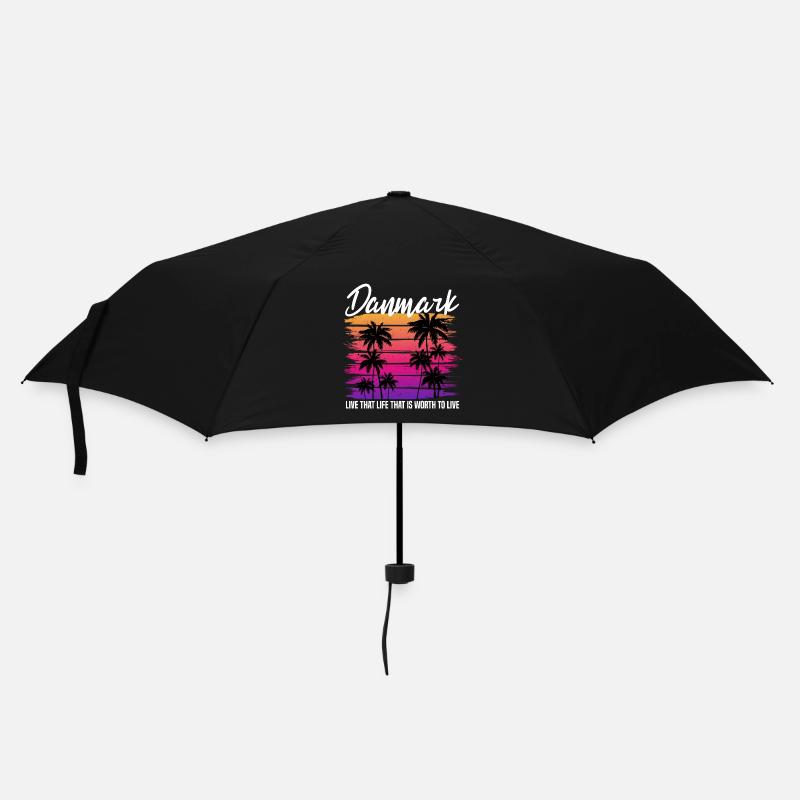 Danmark Rétro - Parapluie standard - noir