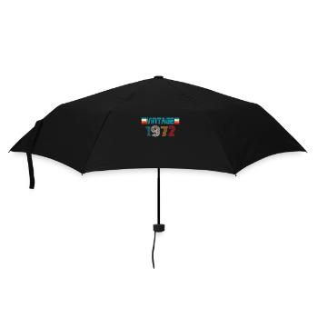 1972 Geburtstag Vintage - Regenschirm (klein) - Schwarz - Vorne