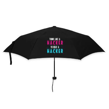Ethische Hacker-Cybersicherheitsexpertise - Regenschirm (klein) - Schwarz - Vorne
