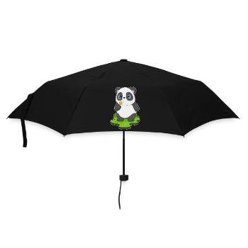 Panda Lutscher - Regenschirm (klein) - Schwarz - Vorne