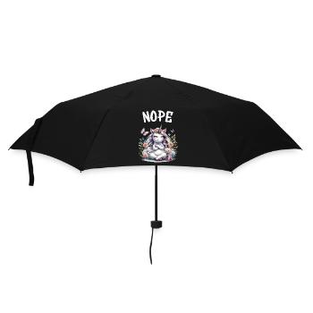 Licorne disant non Garçon et fille Créature mythique - Parapluie standard - noir - Devant