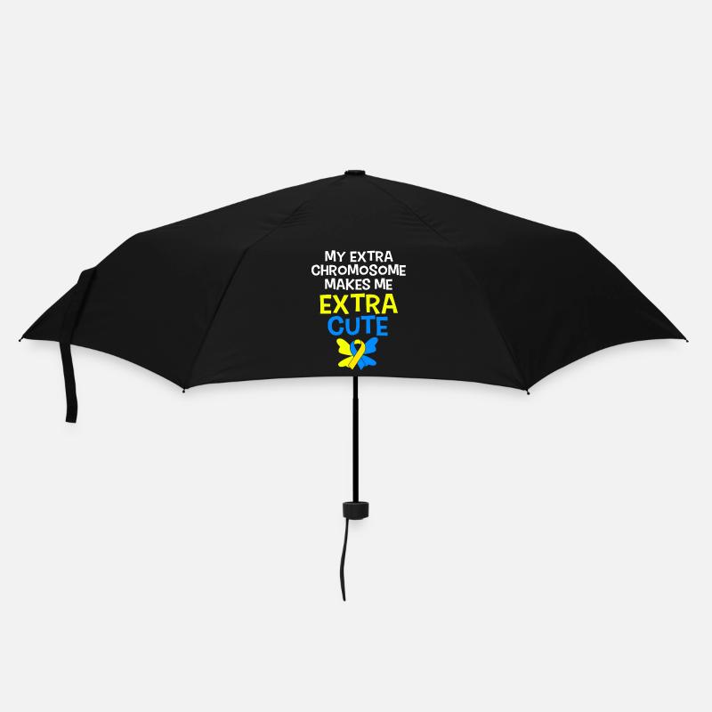 Trisomie du chromosome T21 du syndrome de Down - Parapluie standard - noir