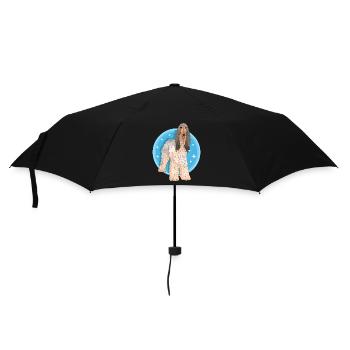 Lévrier afghan chien propriétaire de chien cadeau - Parapluie standard - noir - Devant