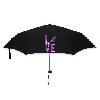 Hot Dog Adulte Aquarelle Amour - Parapluie standard - noir - Devant