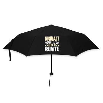 Lawyer legend retires - Umbrella (small) - black - Front