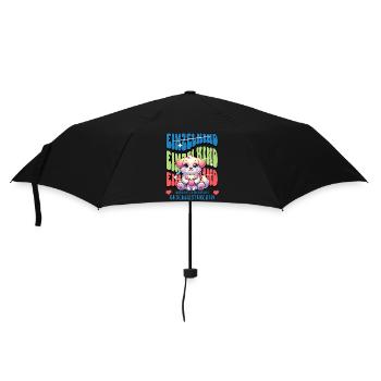 Einzelkind Ich werde eine stolze Schwester - Regenschirm (klein) - Schwarz - Vorne