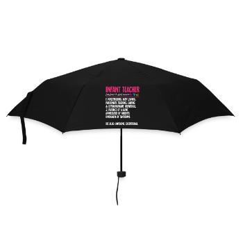 Kindergarten Teacher Daycare Center Educator - Umbrella (small) - black - Front