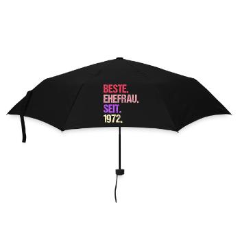 Meilleure épouse de la Saint-Valentin depuis 1972 - Parapluie standard - noir - Devant