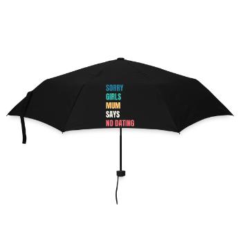 Sorry Girls Mum Says NoDate Baby Shower - Umbrella (small) - black - Front