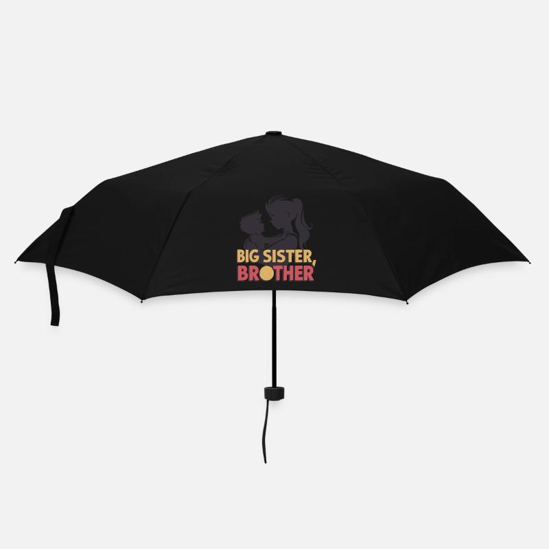 GROSSE SCHWESTER BRUDER - Regenschirm (klein) - Schwarz