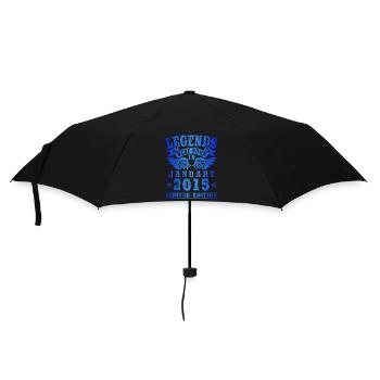 Les légendes sont nées le jour de l'anniversaire de janvier 2015 - Parapluie standard - noir - Devant