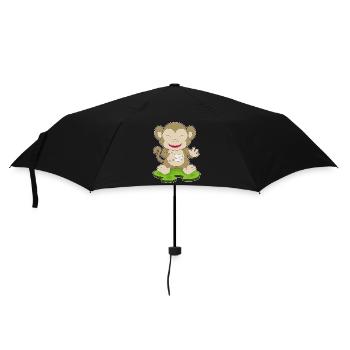 Affe Brief - Regenschirm (klein) - Schwarz - Vorne
