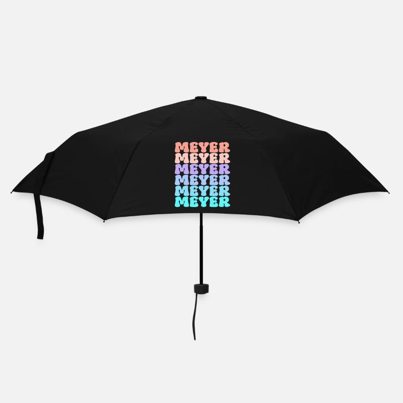 Nom de famille Meyer Retro - Parapluie standard - noir