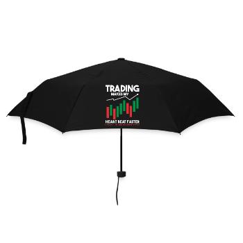 Trading Crypto Stock Market Investor Day Trader - Parapluie standard - noir - Devant