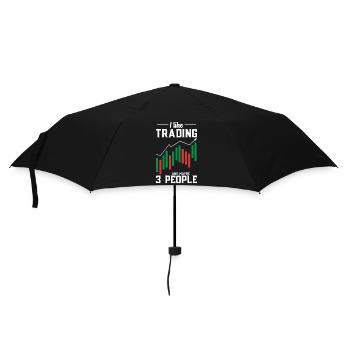 Trading Crypto Stock Market Investor Day Trader - Parapluie standard - noir - Devant