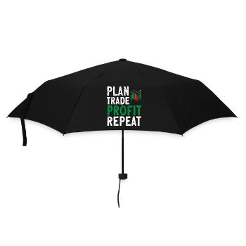 Trading Crypto Stock Market Investor Day Trader - Parapluie standard - noir - Devant