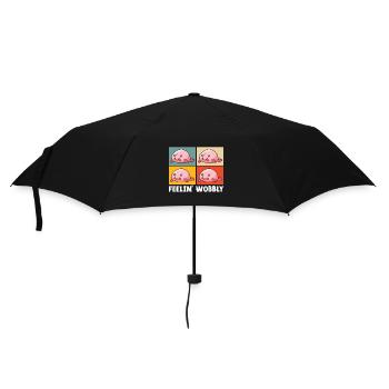 Poisson blob mignon poisson laid - Parapluie standard - noir - Devant