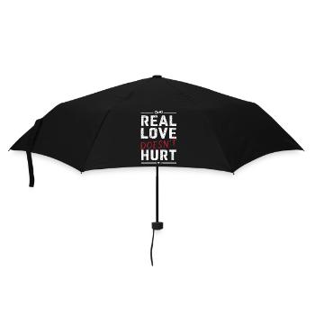 Raising awareness of domestic violence - Umbrella (small) - black - Front