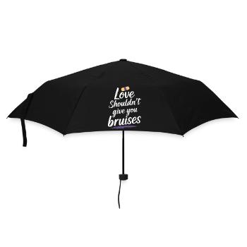 Raising awareness of domestic violence - Umbrella (small) - black - Front