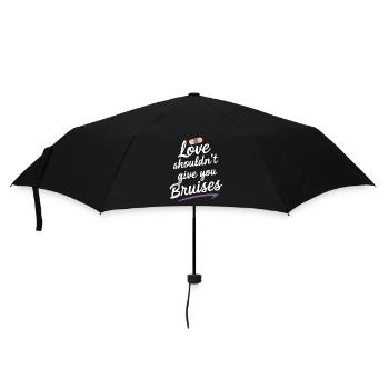 Raising awareness of domestic violence - Umbrella (small) - black - Front