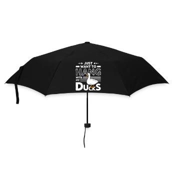 Just want to hang with my pet pekin ducks - Umbrella (small) - black - Front