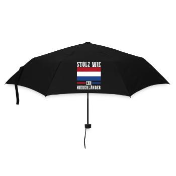 Niederländer Niederlande Holland - Regenschirm (klein) - Schwarz - Vorne