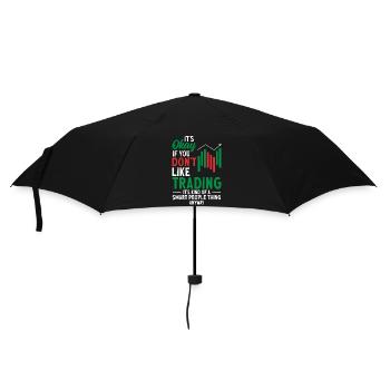 Trading Crypto Stock Market Investor Day Trader - Parapluie standard - noir - Devant