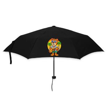 Lunettes de soleil de plage d’été Funny Tiger Hawaiian - Parapluie standard - noir - Devant