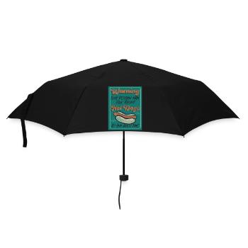 Hot Dog Adult Vintage Retro - Umbrella (small) - black - Front