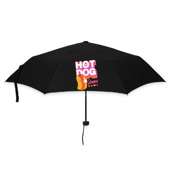 Hot Dog Adult Queen Hot Dog Queen - Regenschirm (klein) - Schwarz - Vorne