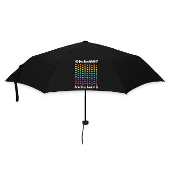 Wagner Arc-en-ciel Coeurs colorés - Parapluie standard - noir - Devant