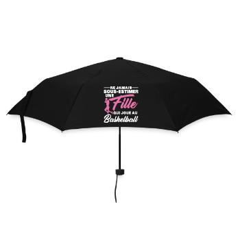 A Girl Playing Basketball Gift Humor - Umbrella (small) - black - Front