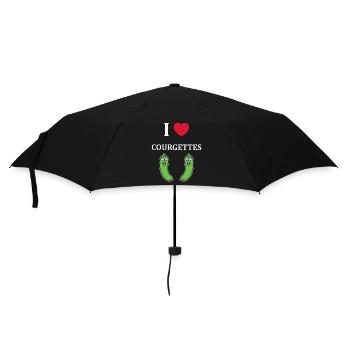 courgette - Parapluie standard - noir - Devant