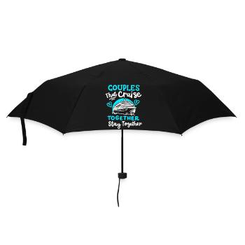 Kreuzfahrt für Paare - Regenschirm (klein) - Schwarz - Vorne