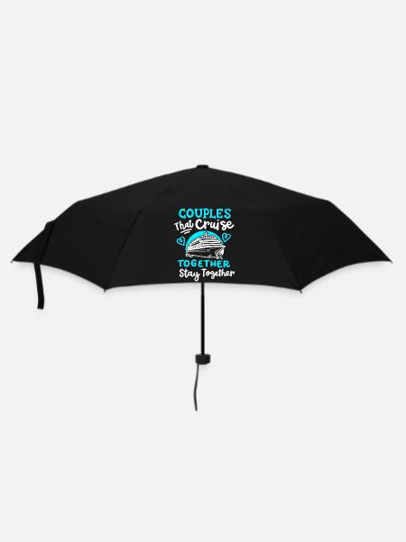Kreuzfahrt für Paare - Regenschirm (klein) - Schwarz
