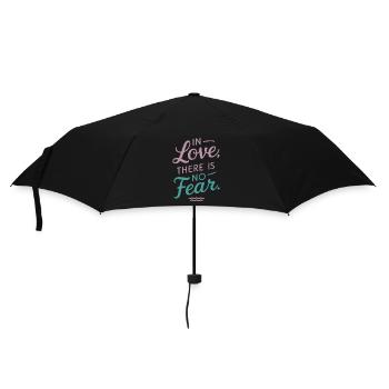 Raising awareness of domestic violence - Umbrella (small) - black - Front