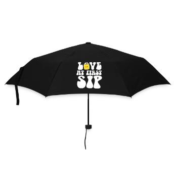 Liebe auf den ersten Schluck Kombucha-Liebhaber - Regenschirm (klein) - Schwarz - Vorne