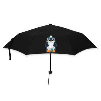 Stéthoscope Penguin Doctor - Parapluie standard - noir - Devant