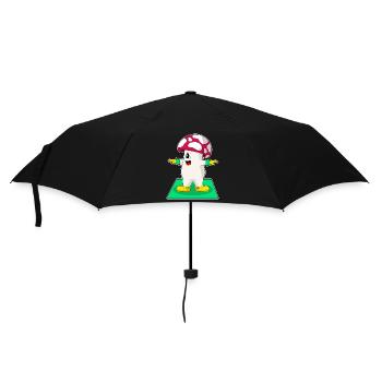 Pilz Yoga Fitness Gymnastik - Regenschirm (klein) - Schwarz - Vorne