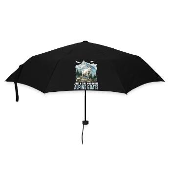 Alpine Goat Mountain Goats Mountain Goat - Umbrella (small) - black - Front