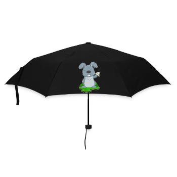 Rabbit Paper Airplane - Umbrella (small) - black - Front