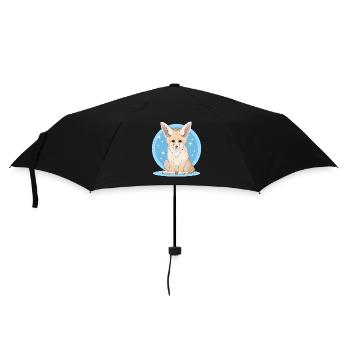 Fennec Renard du désert Cadeaux - Parapluie standard - noir - Devant