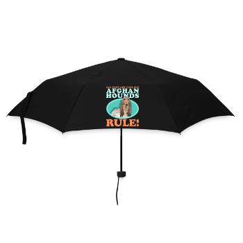 Lévrier afghan chien propriétaire de chien cadeau - Parapluie standard - noir - Devant