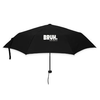 Bruh, früher bekannt als Papa - Regenschirm (klein) - Schwarz - Vorne
