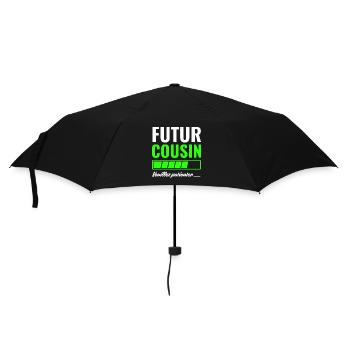 Future cousin please wait - Umbrella (small) - black - Front